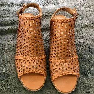 Open Toe Wedge Heels